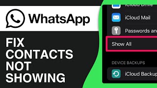 How To Fix Contacts Not Showing In WhatsApp  Easy Tutorial [upl. by Joby155]