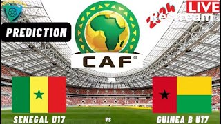 Senegal vs Guinea Bissau CAF U17 Africa Nations Cup Qualification 2024 [upl. by Nedearb]