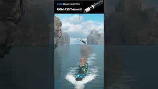 Submarine Launched UGM133 Trident II Missile  Modern Warships gaming modernwarshipsgameplay [upl. by Gow]