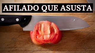 Cómo Afilar un Cuchillo hasta que Afeite [upl. by Emsmus519]