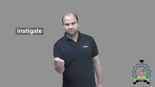 quotInstigatequot  Indian Sign Language  How to sign [upl. by Eytak]