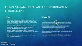 Kuinka vastata historian ja yhteiskuntaopin kirjoituksiin [upl. by Carder236]