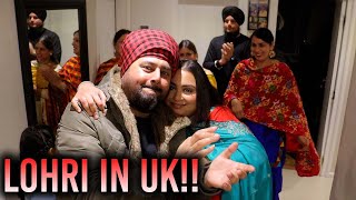 CELEBRATING LOHRI IN UK  Bajwa Family TV [upl. by Yirinec]