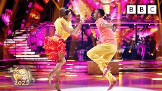 Annabel and Johannes Salsa to Youll Be Mine Party Time by Gloria Estefan ✨ BBC Strictly 2023 [upl. by Inafets]