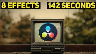 8 AWESOME Effects In Under 3 Minutes  DaVinci Resolve 17 Tutorial [upl. by Lama736]