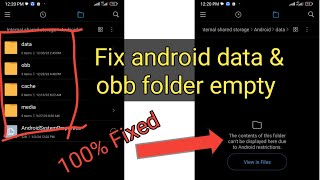 How to fix Android data obb folder not showing  dataobb folder empty problem on Android [upl. by Burnaby229]