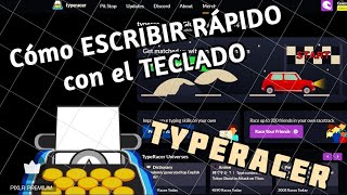 ✅Como ESCRIBIR RÁPIDO ⏩ en el Teclado de la Computadora y APRENDER a TIPEAR ⌨️  TypeRacer 🏎️💨 [upl. by Crichton117]