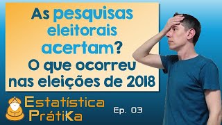 As pesquisas eleitorais realmente acertam  Ep 03  Estatística Prática [upl. by Ydissak83]