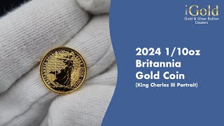 2024 110oz Britannia Gold Coin  Newest edition to the Britannia mintage [upl. by Eniretak]