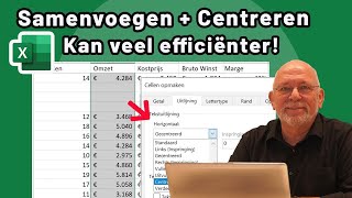 Cellen samenvoegen en centreren in Excel maar dan efficiënt [upl. by Spanos]