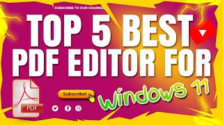 Top 5 Best Free PDF Editors windows 11 2022 pdf [upl. by Hazaki]