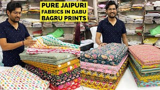 Beautiful Jaipuri Fabrics in Dabu Bagru amp Sanganeri Prints Ajrak PrintAvailable at Harivansh Int [upl. by Berners]