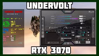 How to undervolt RTX 3070 for more FPS amp lower GPU temps [upl. by Labors203]