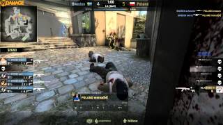 Polen vs Schweden  European Championship 2014 Finals  deoverpass Map 3 [upl. by Pascasia282]