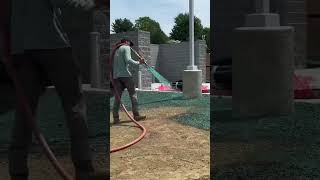 Hydroseeding for fast establishment of lawn grass landscaping gardening turf grass lawncare [upl. by Niwrad661]