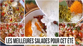 ☀️LES MEILLEURES SALADES POUR CET ÉTÉ  3 RECETTES DE SALADE MAXI GOURMANDES POUR CET ÉTÉ ☀️ [upl. by Notyad]