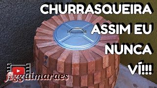 Como Fazer Churrasqueira Vertical Tipo Forno Tandoor para BBQ [upl. by Ecnahc]