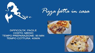 Pizza fatta in casa  interamente con farina manitoba [upl. by Eahsal973]