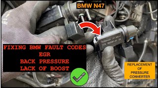 FIX BOOST  EGR  Back pressure issues  replacement of pressure converter [upl. by Suoivart]