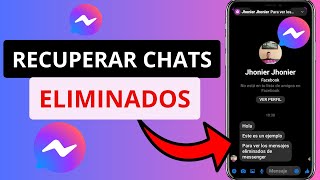 ✅Como RECUPERAR CONVERSACIONES de MESSENGER  Como RECUPERAR MENSAJES BORRADOS de MESSENGER [upl. by Gnagflow]