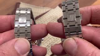 Audemars Piguet Royal Oak 41 comparing 15500 with 15400 [upl. by Nnaeitak]