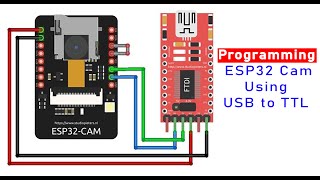 Programming The ESP32 Cam Using USB To TTL Converter Module [upl. by Ydniw326]