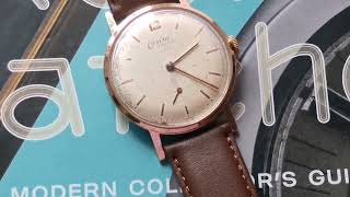 Swiss vintage watch Onsa Elegance 17 rubis 1960s movement Peseux cal 320 [upl. by Diskson32]