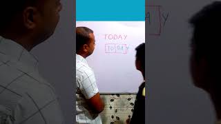 TODAY को दो बॉक्स में लिखोchallenge education tricks educationalpuzzles englishin hindi [upl. by Tegdirb]