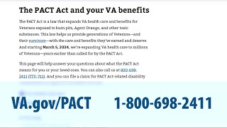 Veterans—claim your VA benefits under the PACT Act [upl. by Myer]