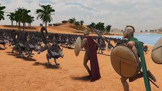 10000 Spartans VS 20000 Wolves  Ultimate Epic Battle Simulator 2 [upl. by Olenta313]