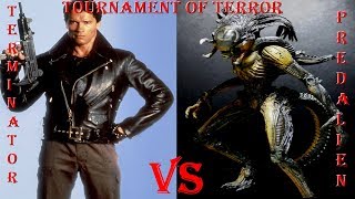 Predalien vs The Terminator T800 Tournament of Terror Round 1 [upl. by Salot923]