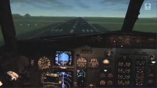 Boeing 737 real flight simulator takeoff and landing [upl. by Saleem]