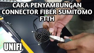 TUTORIAL PASANG CONNECTOR FIBER UNIFI FTTH [upl. by Ellissa]