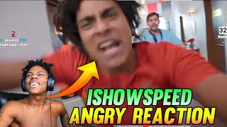 IShowSpeed Angry 💢 Reaction Carryminati Video [upl. by Lydon]