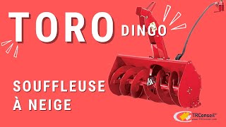 Démonstration souffleuse à neige 22456 Toro Dingo  Snowthrower [upl. by Bough]