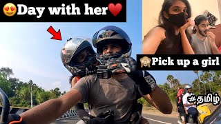 😍pick up a cute girl🙈 in our super bike♥️ My full day with her🥰 part 01  TTF🔥 [upl. by Llenrrad]