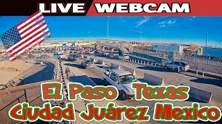 🔴🅻🅸🆅🅴🔴El Paso  Ciudad Juarez💚🤍❤‍🩹SUAMEXICO Border Zaragoza Bridge🌏TexasChihuahua🚦 [upl. by Anitselec228]