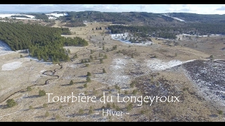 FCP Drone 4K  Tourbière du Longeyroux hiver [upl. by Ozmo]