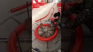 Coiling process of the steel wire hose [upl. by Christopher]