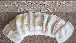 Natural Diaper Review  10 All Natural Disposable Diapers  Momma Alia [upl. by Notelrahc]