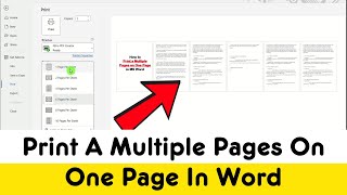 How To Print A Multiple Pages On One Page In Word 2024 Step By Step Guide [upl. by Filmore]