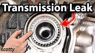 How to Fix a Transmission Leak in Your Car Axle Seal [upl. by Changaris201]