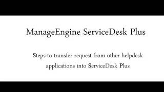 How to import request in ServiceDesk Plus [upl. by Meyers]