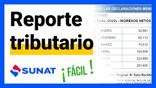 Como sacardescargar el Reporte Tributario para Terceros  Sunat 2023 [upl. by Nebur]