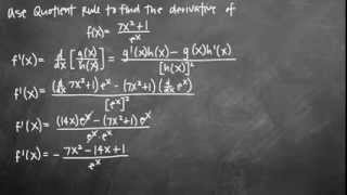 Quotient Rule  Rapid Calculus KristaKingMath [upl. by Ameyn702]