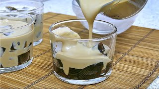 Gelatina de Café y crema de leche  Listo en 30 min  Coffee Jelly easy recipe [upl. by Blen]