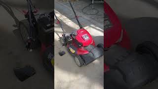 TroyBilt selfpropelled key start needs batt [upl. by Gunas]