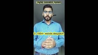 Higher Education System preindependencepolicies part 1 ugcnetexam ugcnet2024 charteract edunet [upl. by Dane616]