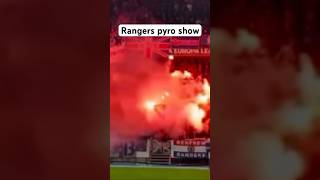 Rangers pyro show in Malmø Malmö FF vs Glasgow Rangers pyro ultras [upl. by Pasco]