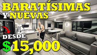 Las RV y AUTO CARAVANAS más BARATAS y ECONÓMICAS del 2024 en USA tours [upl. by Tobe]